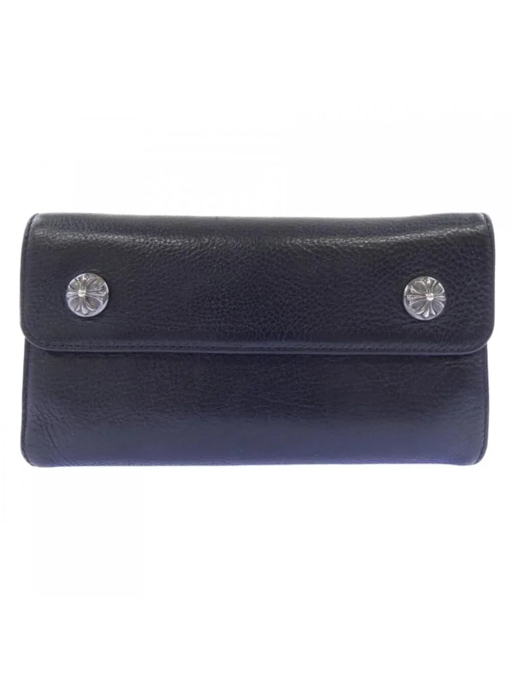 Chrome Hearts Wave Cross Btn Button 304 Wallet